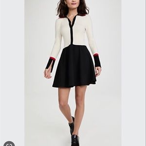 Alice + Olivia Trevor Mixed Media Minidress
